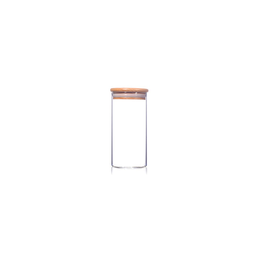Glass Jar Storage Airtight Bamboo Lid 0.3 Litre
