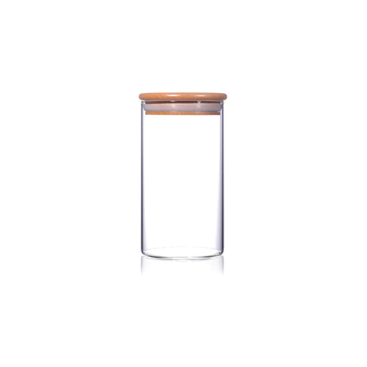 Glass Jar Storage Airtight Bamboo Lid 1.4 Litre