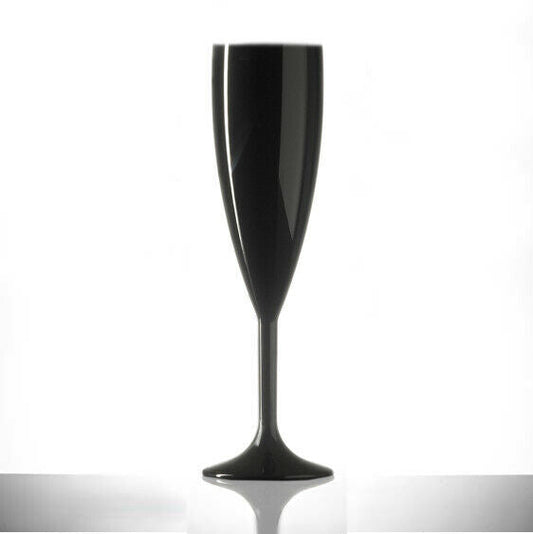175ml Champagne Flute Glasses - Black
