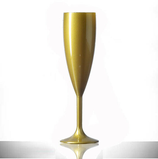 175ml Champagne Flute Glasses - Gold