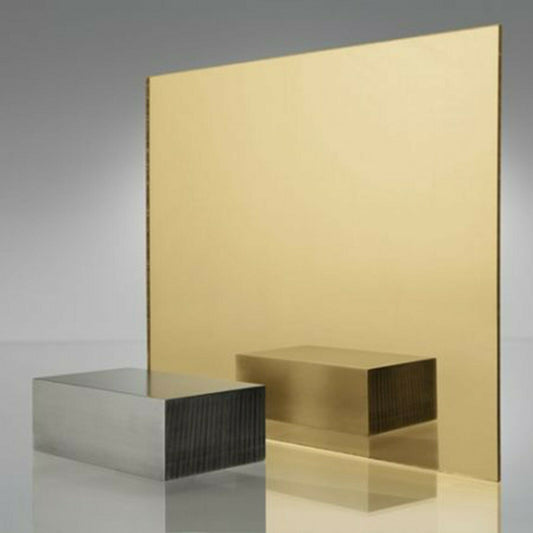 Gold Acrylic Mirror Sheet 4mm Thick Perspex