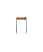 Glass Jar Storage Airtight Bamboo Lid 0.8 Litre