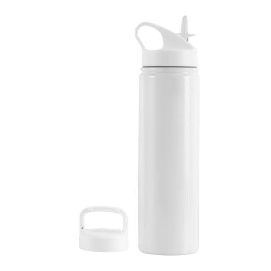 Flask - 500ml Double Walled Insulated Water Bottle  (2 Lid Types)