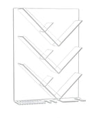 Floating Bathroom Acrylic Shower Caddy Shelf - Clear