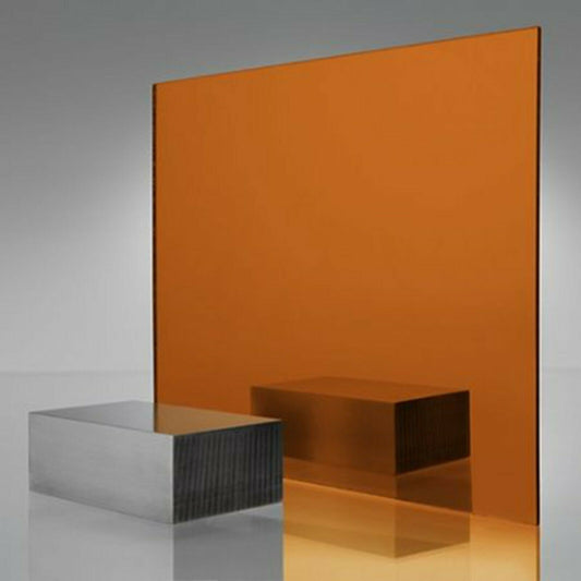 Orange Acrylic Mirror Sheet 4mm Thick Perspex