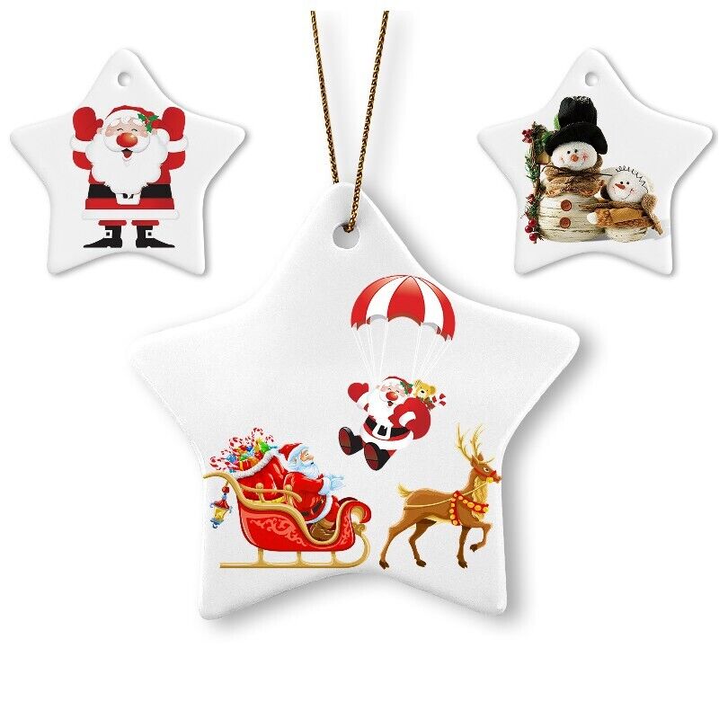 Sublimation Bauble 3'' Star Blanks